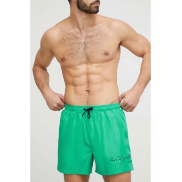 Karl Lagerfeld pantaloni scurti de baie culoarea turcoaz