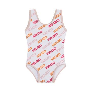 Kenzo Kids costum de baie dintr-o bucată pentru copii culoarea alb