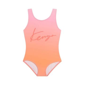 Kenzo Kids costum de baie dintr-o bucată pentru copii culoarea portocaliu