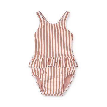 Liewood costum de baie dintr-o bucată pentru copii culoarea bej