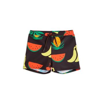 Mini Rodini pantaloni scurti de baie copii culoarea maro