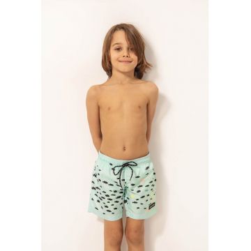 Pantaloni scurti de baie cu imprimeu acvatic