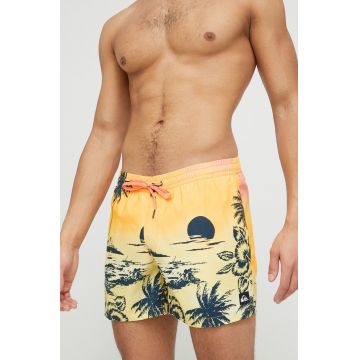 Quiksilver pantaloni scurti de baie culoarea portocaliu