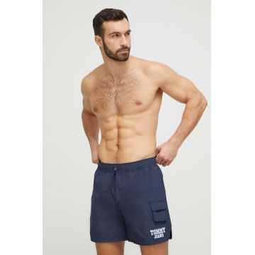 Tommy Jeans pantaloni scurti de baie culoarea albastru marin