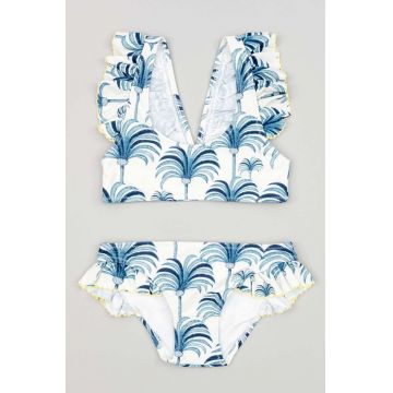 zippy costum de baie pentru copii din două piese culoarea alb