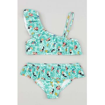 zippy costum de baie pentru copii din două piese culoarea turcoaz