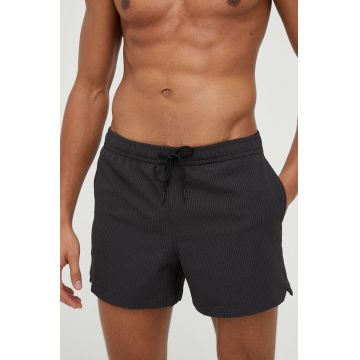 Abercrombie & Fitch pantaloni scurti de baie culoarea negru