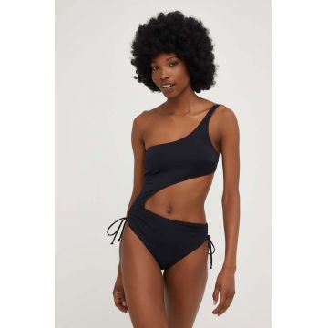 Answear Lab costum de baie dintr-o bucată culoarea negru, cupa usor rigidizata Answear Lab costum de baie dintr-o bucată culoarea negru, cupa usor rigidizata