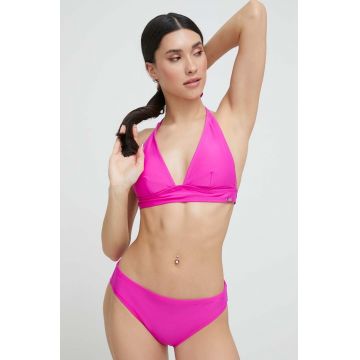 Dkny sutien de baie culoarea roz, cupa usor rigidizata