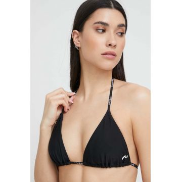 HUGO sutien de baie culoarea negru, cupa usor rigidizata 50492409