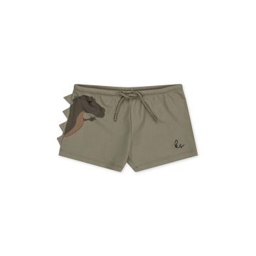 Konges Sløjd costum de baie copii culoarea verde