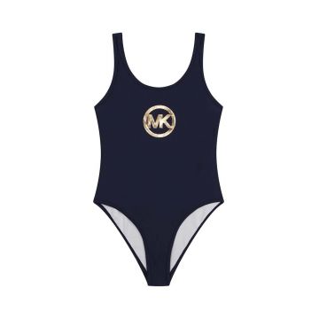 Michael Kors costum de baie dintr-o bucată pentru copii culoarea albastru marin