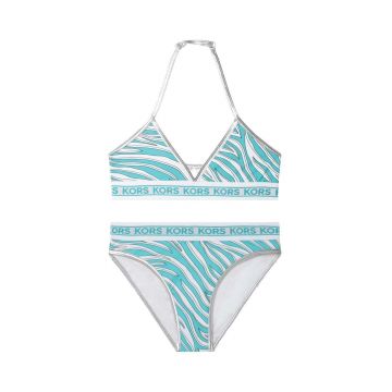 Michael Kors costum de baie pentru copii din două piese culoarea turcoaz
