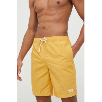 Superdry pantaloni scurti de baie culoarea galben