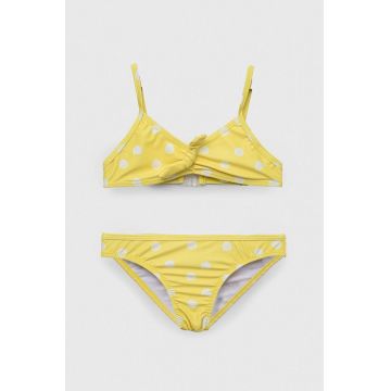zippy costum de baie pentru copii din două piese culoarea galben
