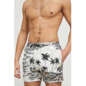BOSS pantaloni scurti de baie culoarea alb