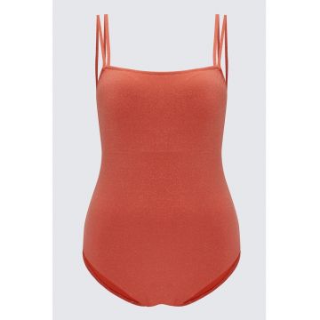 Costum de baie intreg cu insertii stralucitoare Costum de baie intreg cu insertii stralucitoare