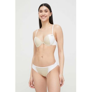 EA7 Emporio Armani costum de baie din două piese culoarea auriu, cupa rigidizata