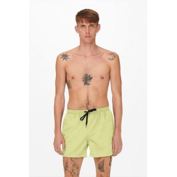 Pantaloni scurti cu model uni pentru inot