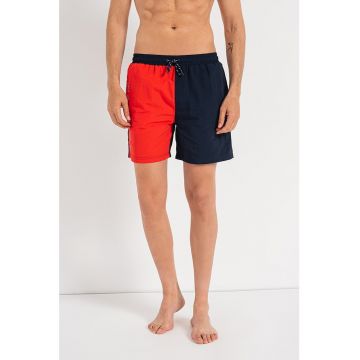 Pantaloni scurti de baie cu model colorblock Flynn