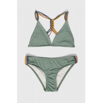 Protest costum de baie pentru copii din două piese culoarea verde