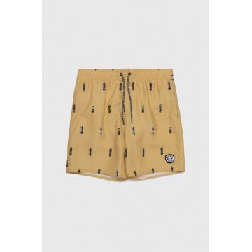 Protest pantaloni scurti de baie copii PRTCHRIS JR culoarea galben