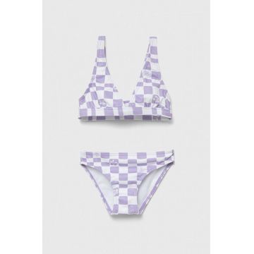 Roxy costum de baie pentru copii din două piese culoarea violet