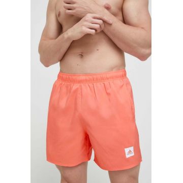 adidas Performance pantaloni scurti de baie culoarea portocaliu