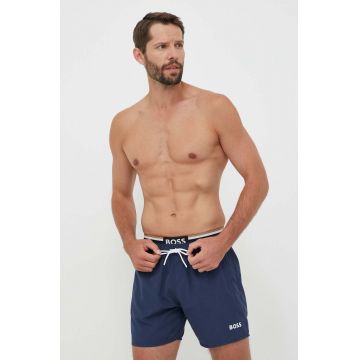 BOSS pantaloni scurti de baie culoarea albastru marin