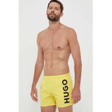 HUGO pantaloni scurti de baie culoarea galben
