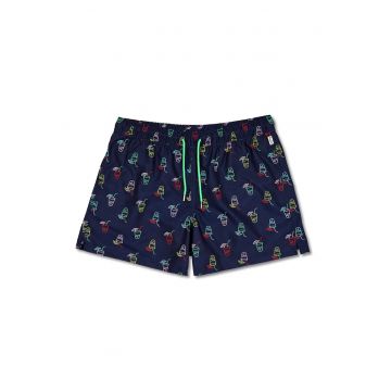 Pantaloni scurti de baie cu imprimeu grafic