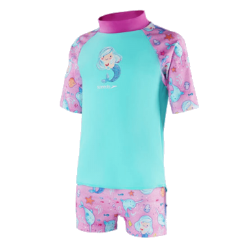 Short Sleeve Printed Rash Top Set Short Sleeve Printed Rash Top Set