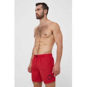 Trussardi pantaloni scurti de baie culoarea bordo