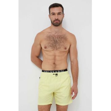 Trussardi pantaloni scurti de baie culoarea galben