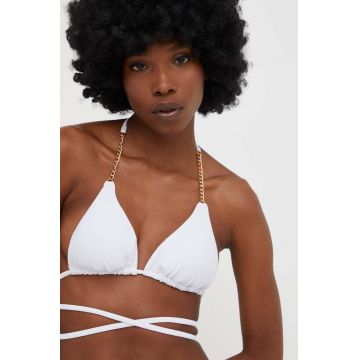 Answear Lab sutien de baie culoarea alb, cupa usor rigidizata