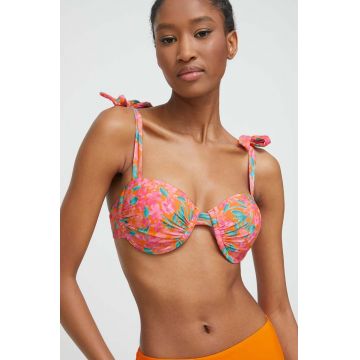 Answear Lab sutien de baie culoarea roz, cupa rigidizata