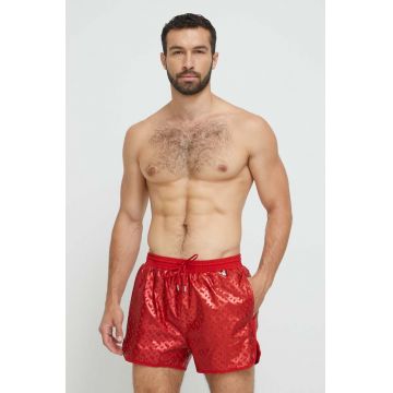BOSS pantaloni scurti de baie culoarea rosu