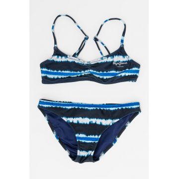 Costum de baie cu doua piese si imprimeu