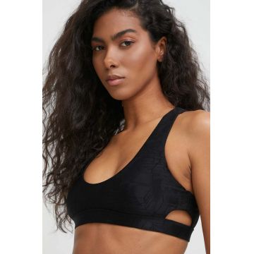 Nike sutien de baie culoarea negru, cupa moale