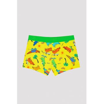 Pantaloni scurti de baie cu imprimeu grafic