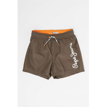 Pantaloni scurti de baie cu imprimeu logo