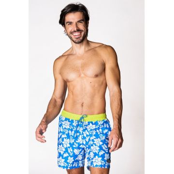 Pantaloni scurti de baie cu imprimeu tropical