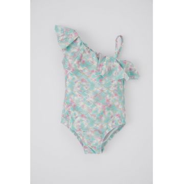 Costum de baie intreg cu decolteu pe un umar