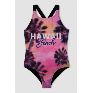 Costum de baie intreg cu imprimeu