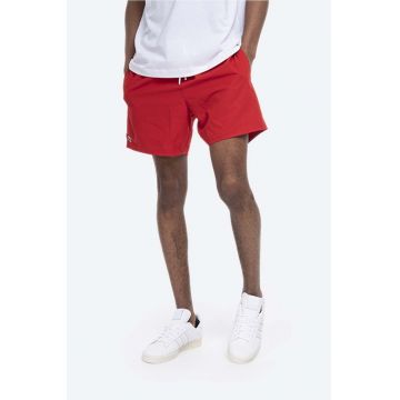 Lacoste pantaloni scurti de baie culoarea rosu