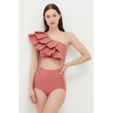 MAIO Paris costum de baie din două piese culoarea roz, cupa moale