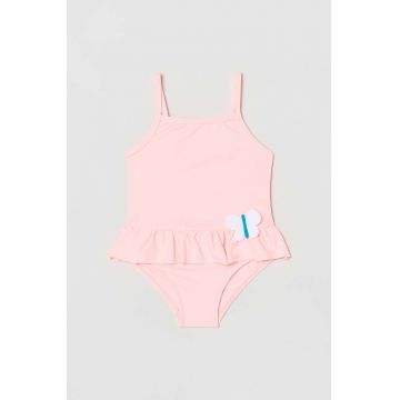 OVS costum de baie dintr-o bucată pentru bebeluși culoarea roz