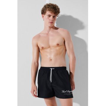Pantaloni scurti de baie cu imprimeu logo