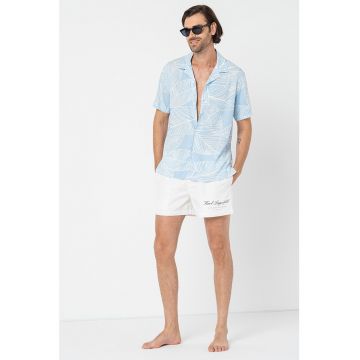 Pantaloni scurti de baie cu imprimeu logo