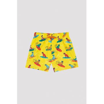 Pantaloni scurti de baie cu model dinozaur